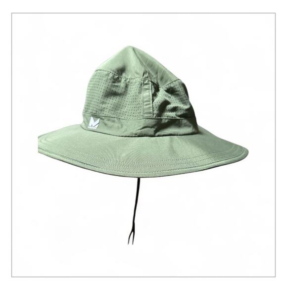 MISSION Cooling Booney Hat Green Upf 50 3” Wide Brim Mesh Design New - Picture 1 of 6